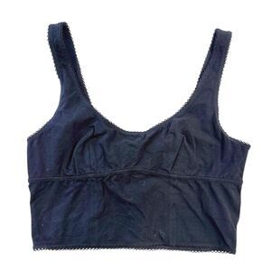 Aerie Superchill Bralette Black Wm Small NWT Real Good Wireless Crop Top Bra‎